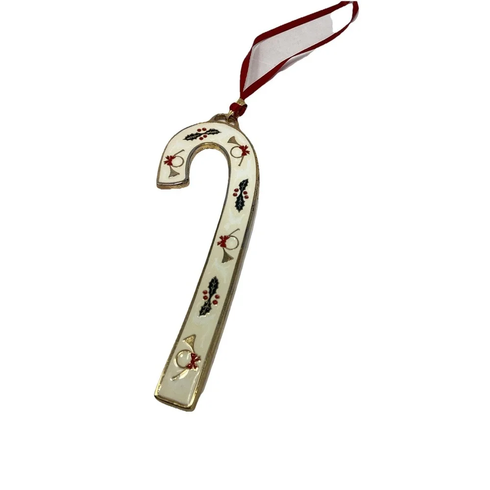 Wallace Silversmiths '97 Candy Cane Christmas Ornament 
